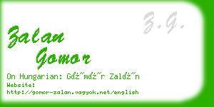 zalan gomor business card